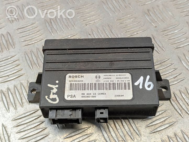 Citroen C4 I Picasso Unité de commande, module PDC aide au stationnement 9663821680