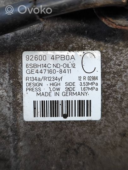 Nissan Qashqai Air conditioning (A/C) compressor (pump) 926004PB0A