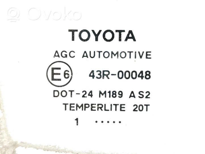 Toyota Auris 150 Основное стекло задних дверей 43R00048