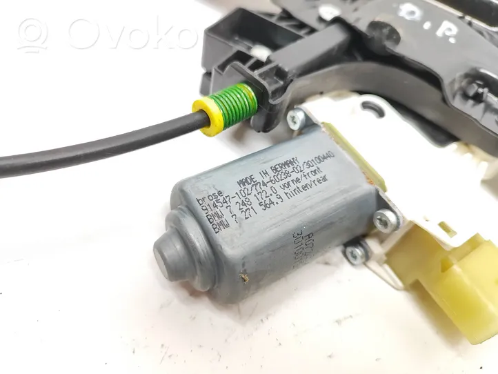 BMW 5 F10 F11 Mécanisme de lève-vitre avec moteur 7271564