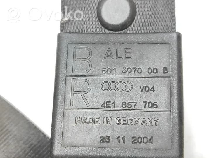 Audi A8 S8 D3 4E Cintura di sicurezza anteriore 4E1857706