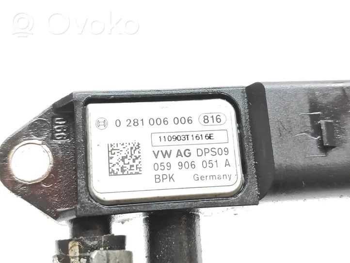 Audi A4 S4 B8 8K Sensore di pressione dei gas di scarico 059906051A