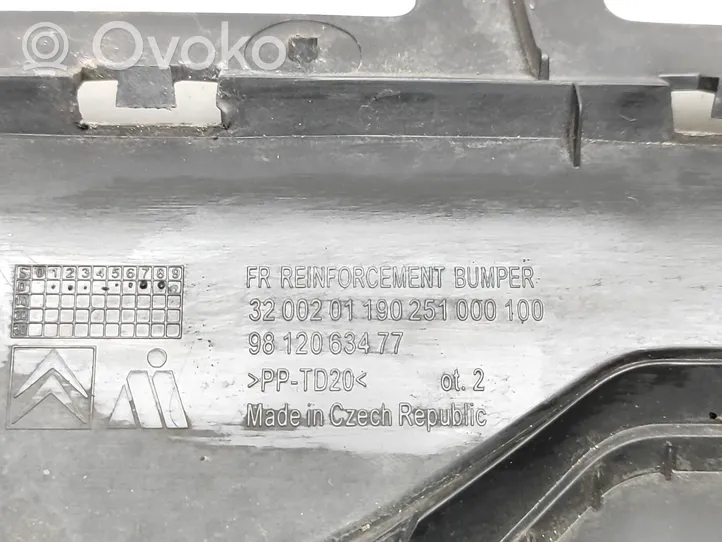 Citroen C3 Etupuskurin ylempi jäähdytinsäleikkö 9812063477