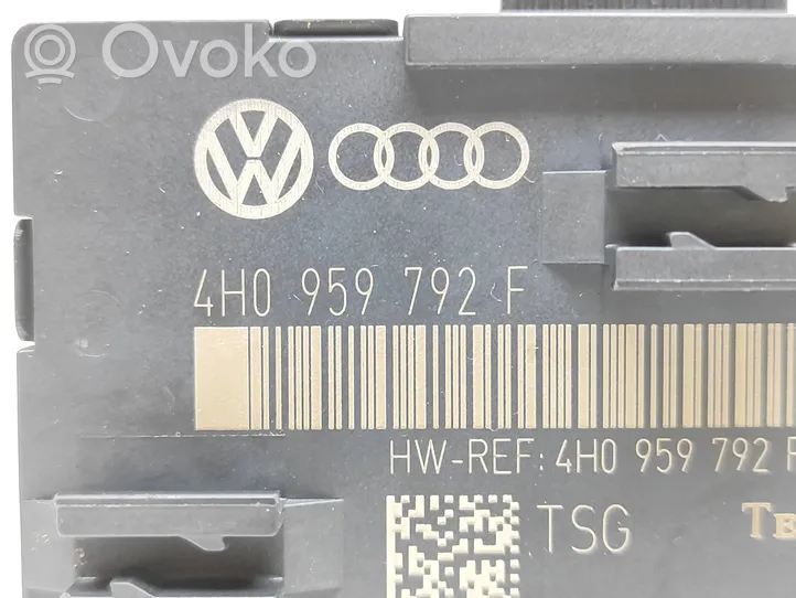 Volkswagen Touareg II Durų elektronikos valdymo blokas 4H0959792E