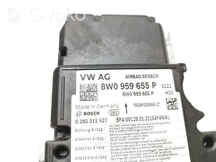 Audi A4 S4 B9 8W Turvatyynyn ohjainlaite/moduuli 8W0959655P