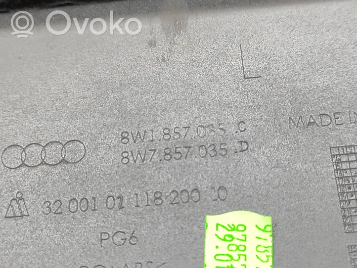 Audi A4 S4 B9 8W Daiktadėžės (bordačioko) komplektas 8W1857035C