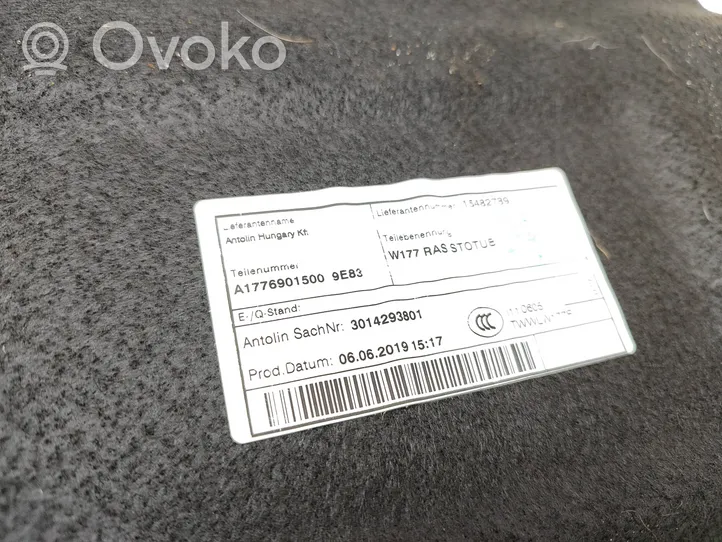 Mercedes-Benz A W177 Tavaratilan kaukalon tekstiilikansi A1776901500