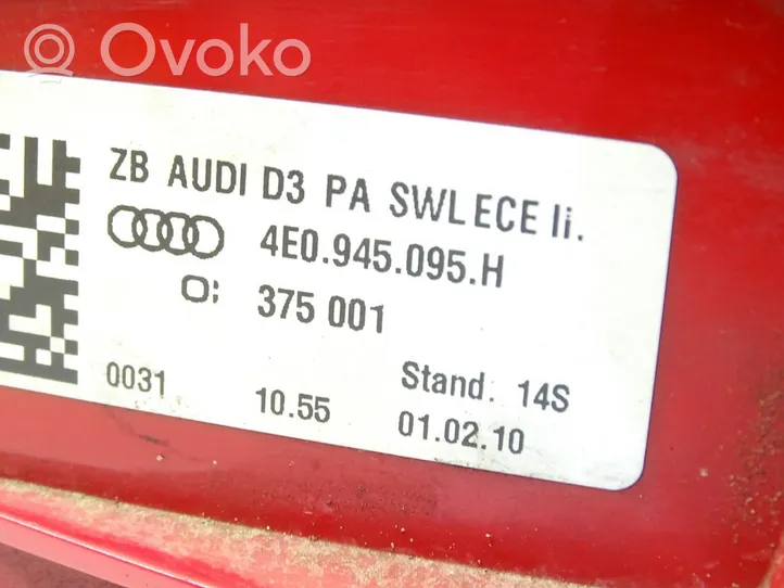 Audi A8 S8 D3 4E Feux arrière / postérieurs 4E0945095H
