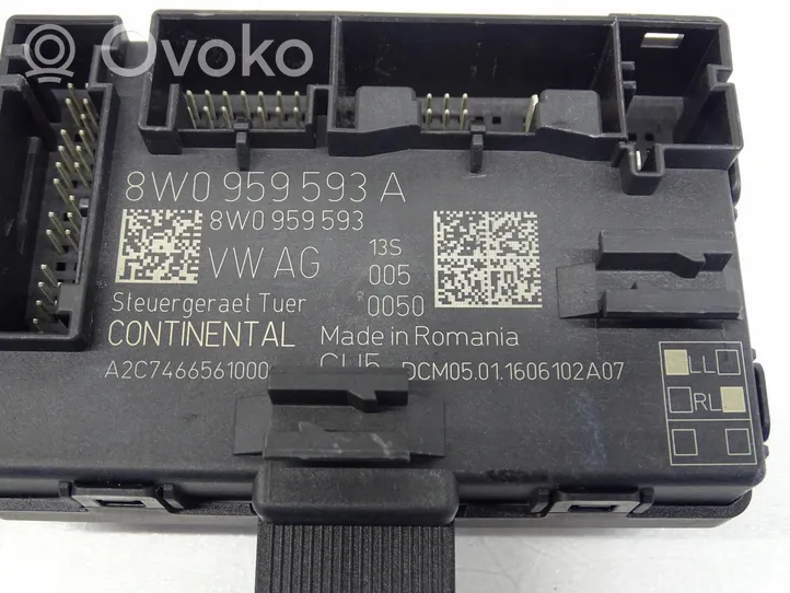 Audi A4 S4 B9 8W Durų elektronikos valdymo blokas 8W0959593A