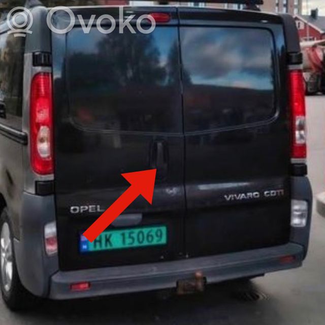 Opel Vivaro Uchwyt / Rączka zewnętrzna otwierania klapy tylnej / bagażnika 