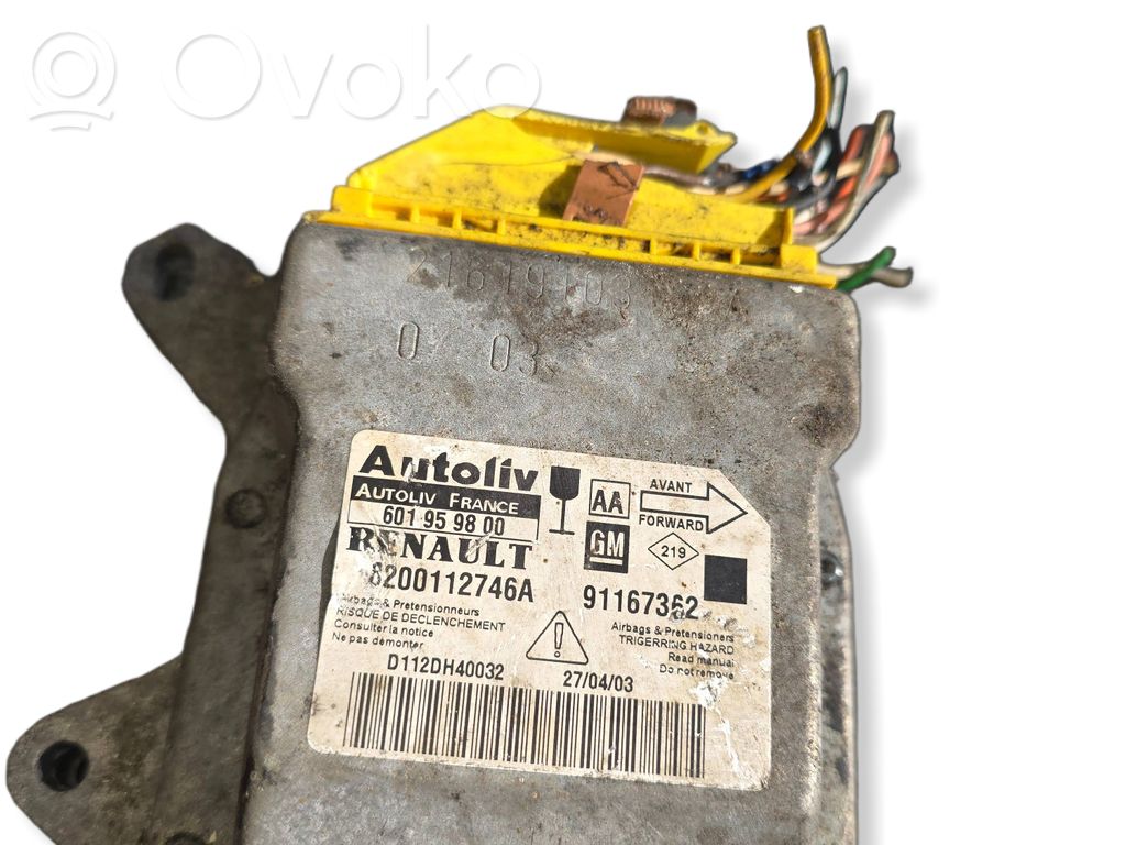 Renault Trafic II (X83) Airbag control unit/module 