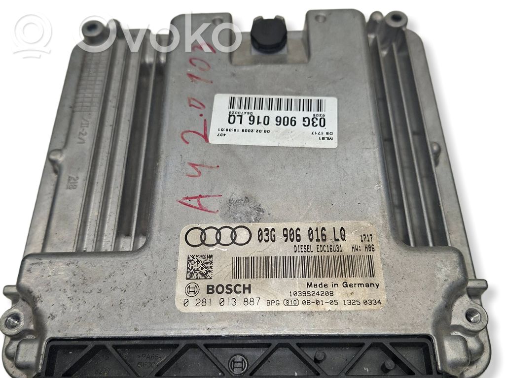 Audi A4 S4 B7 8E 8H Engine control unit/module 