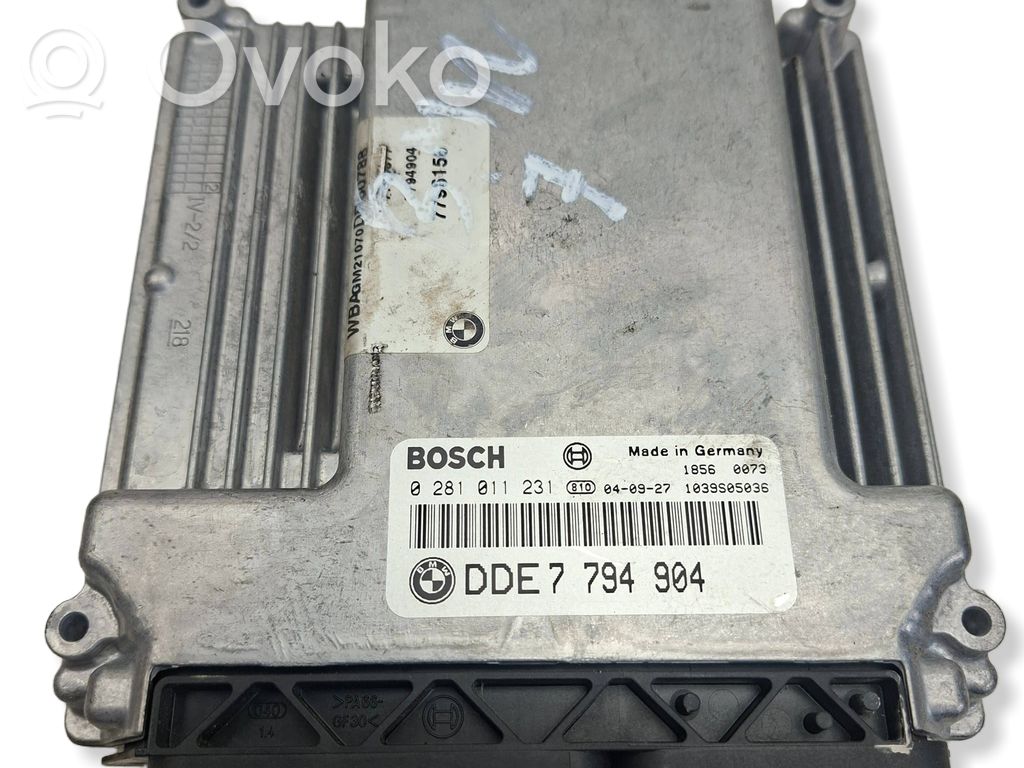 Engine control unit/module   0281011231,7794904,1039S05036