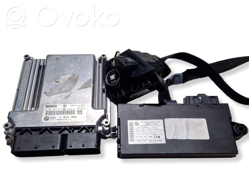 BMW X5 E70 Kit centralina motore ECU e serratura 