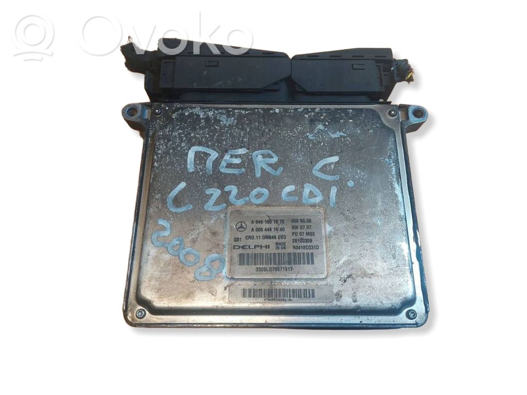 Mercedes-Benz C W204 Komputer / Sterownik ECU silnika 