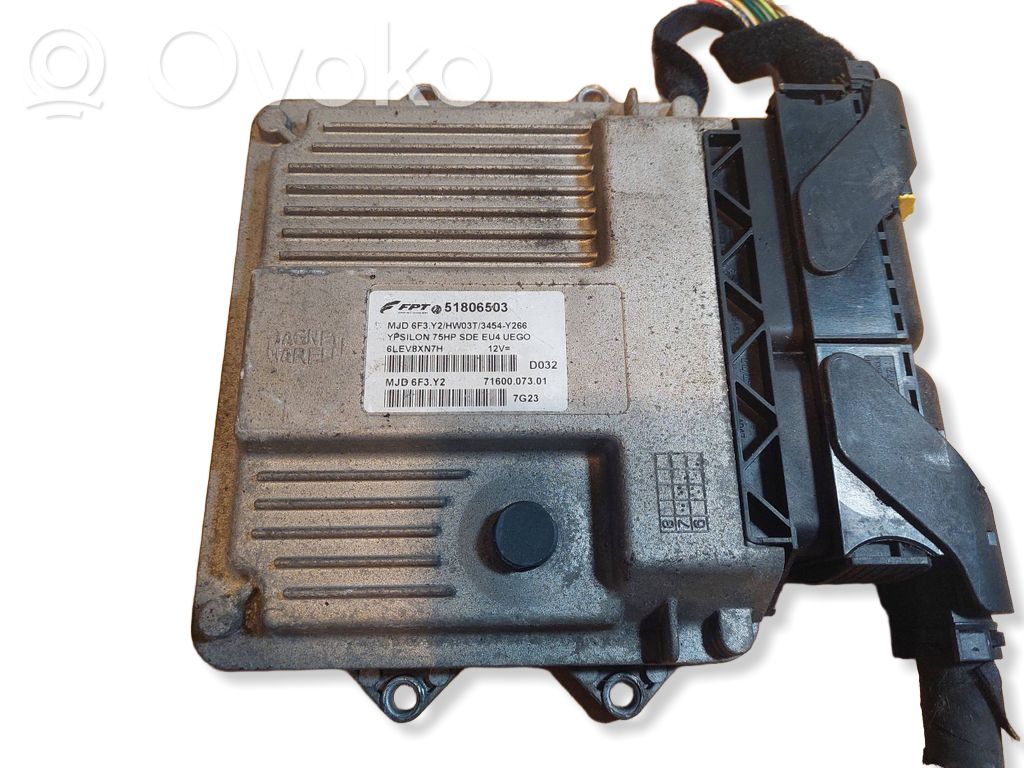 Engine control unit/module ECU   51806503,MJD6F3Y2,HW03T