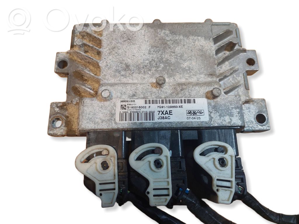 Engine control unit/module ECU   7G9112A650XE,S180016002F,EMS2101