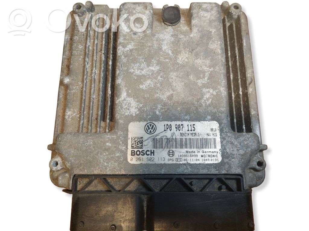 Engine control unit/module ECU   0261S02113,1P0907115,MED91