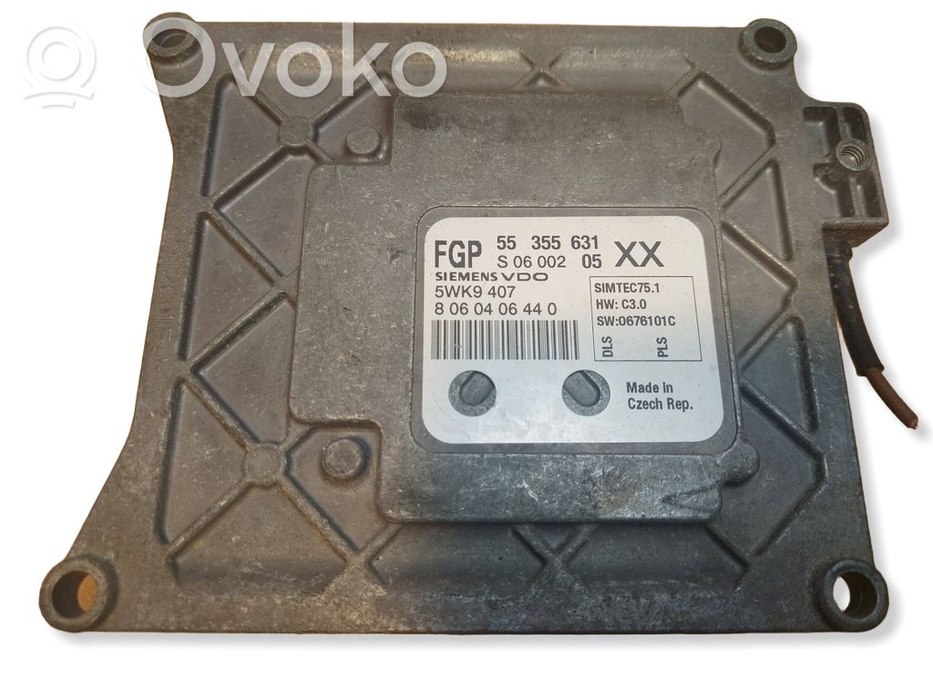 Engine control unit/module ECU   55355631,SIMTEC751,5WK9407