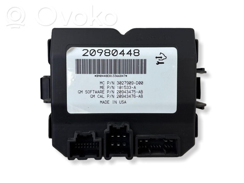 Tailgate/trunk control unit/module   20980448,20943475AB,3027909D00