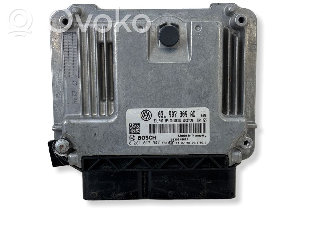 Engine control unit/module   03L907309AD,0281017947