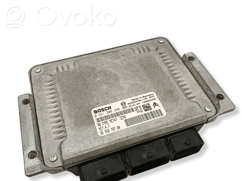 Engine control unit/module   9655878780,0261208266,9648554780