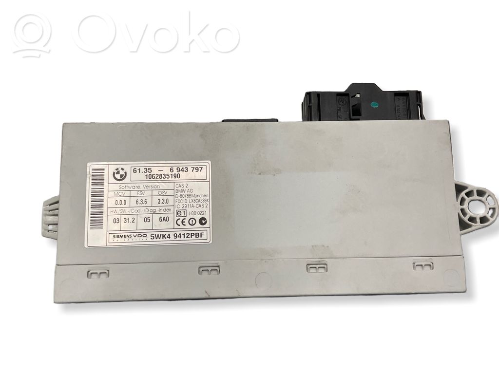 BMW 5 E60 E61 Unitate/modul de comandă CAS 