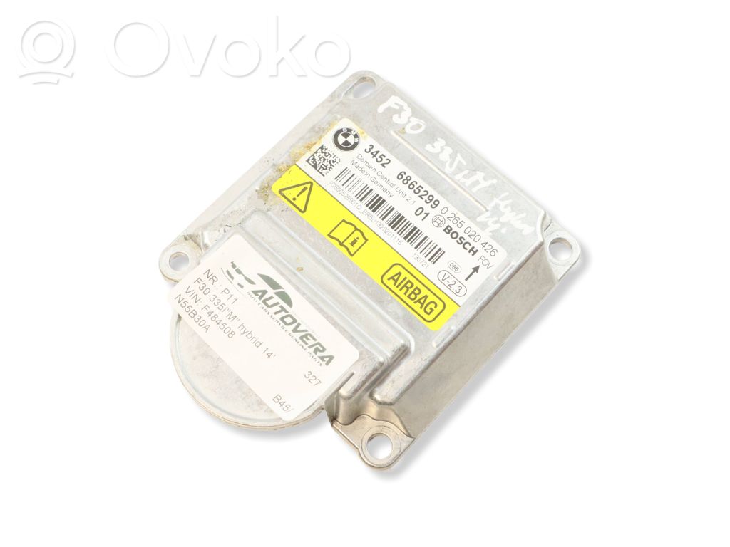 BMW 3 F30 F35 F31 Unitate/modul de comandă airbaguri 