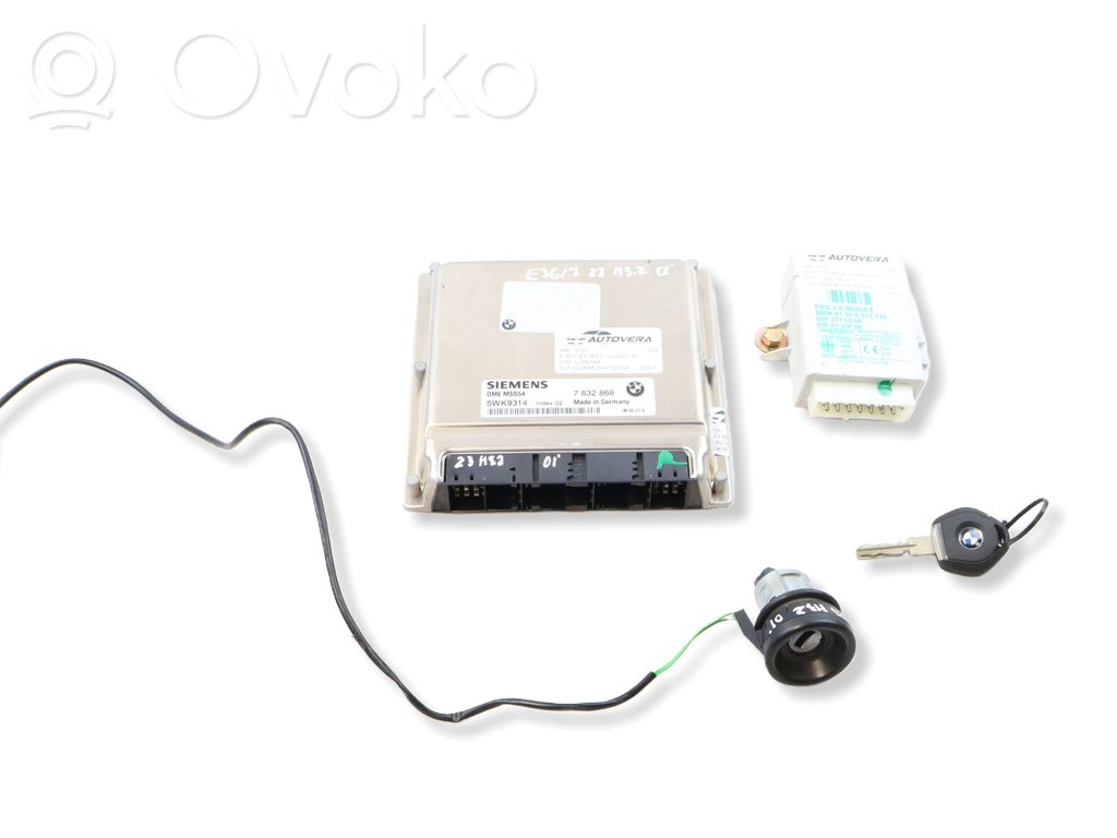 BMW Z3 E36 Komputer / Sterownik ECU i komplet kluczy 