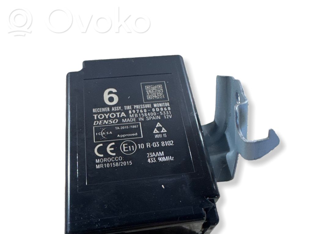Toyota Yaris Tire pressure control unit 