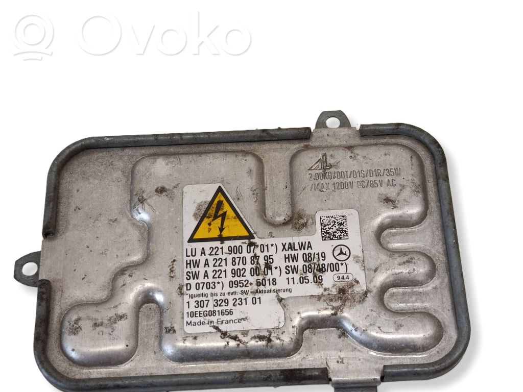 Sterownik / moduł świateł Xenon   A2219000701,A2218708795,A2219020001