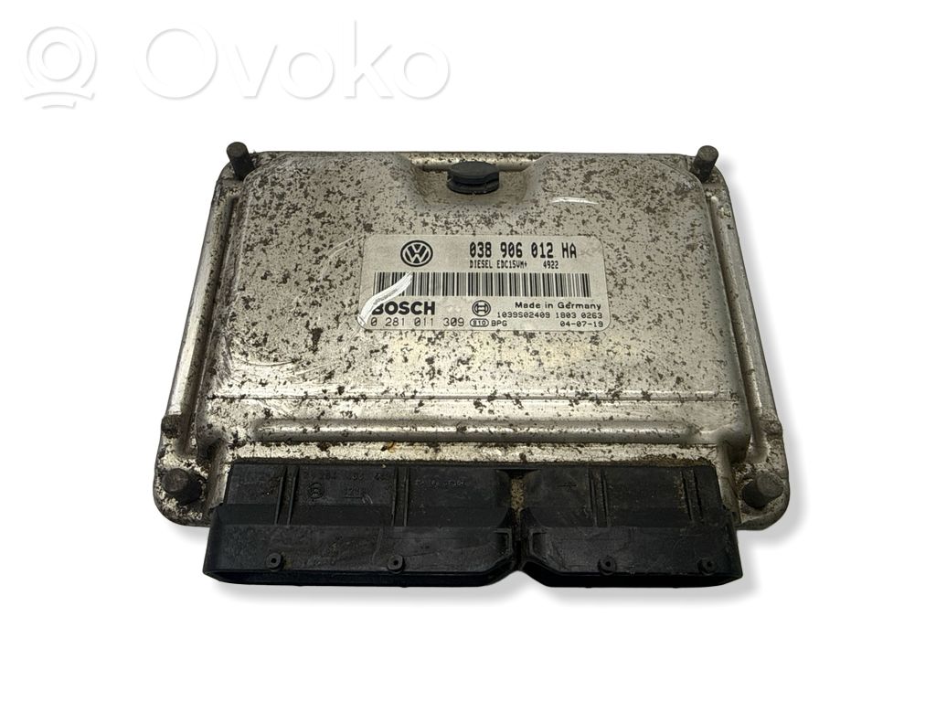 Engine control unit/module   038906012HA,0281011309,1039S02409