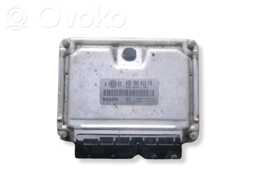 Engine control unit/module   038906012FB,28SA5814,0281010651