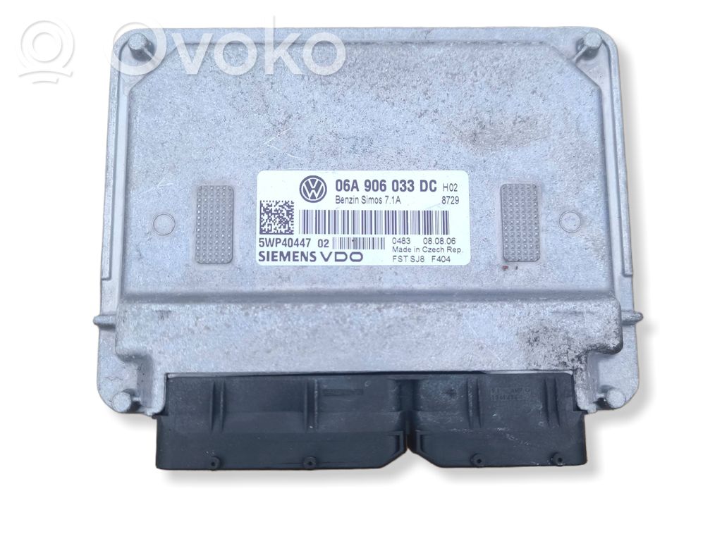 Unidad de control/módulo del motor   06A906033DC,5WP40447