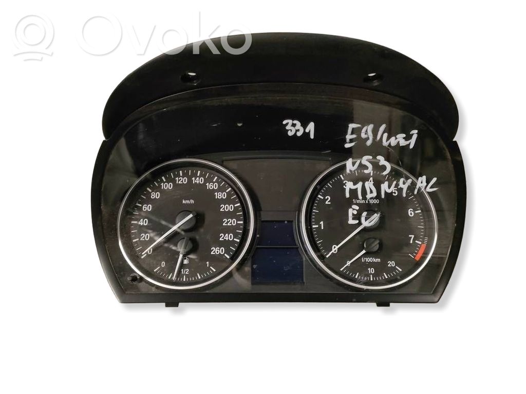 BMW 3 E90 E91 Speedometer (instrument cluster) 