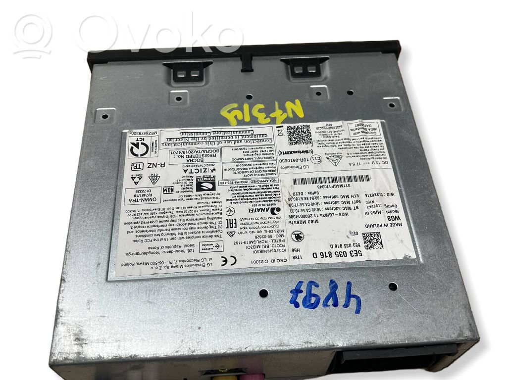 Skoda Octavia Mk4 Navigation unit CD/DVD player 