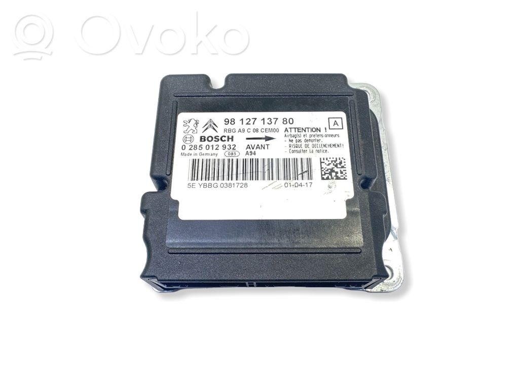 Sterownik / Moduł Airbag   9812713780,0285012932,YBBG0381728