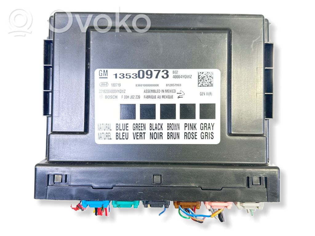 Other control units/modules   13530973,812857993,40004YVWZ,360100000000X