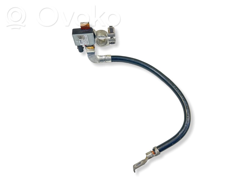 BMW 3 F30 F35 F31 Minus / Klema / Przewód akumulatora 
