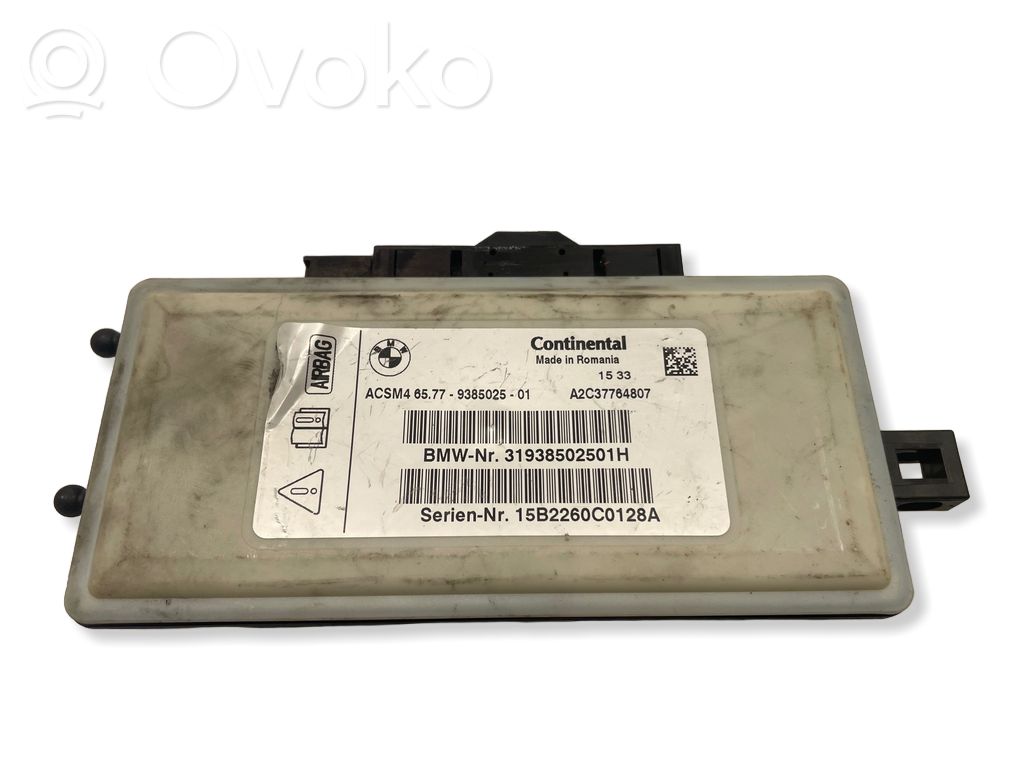 BMW X3 F25 Centralina/modulo airbag 