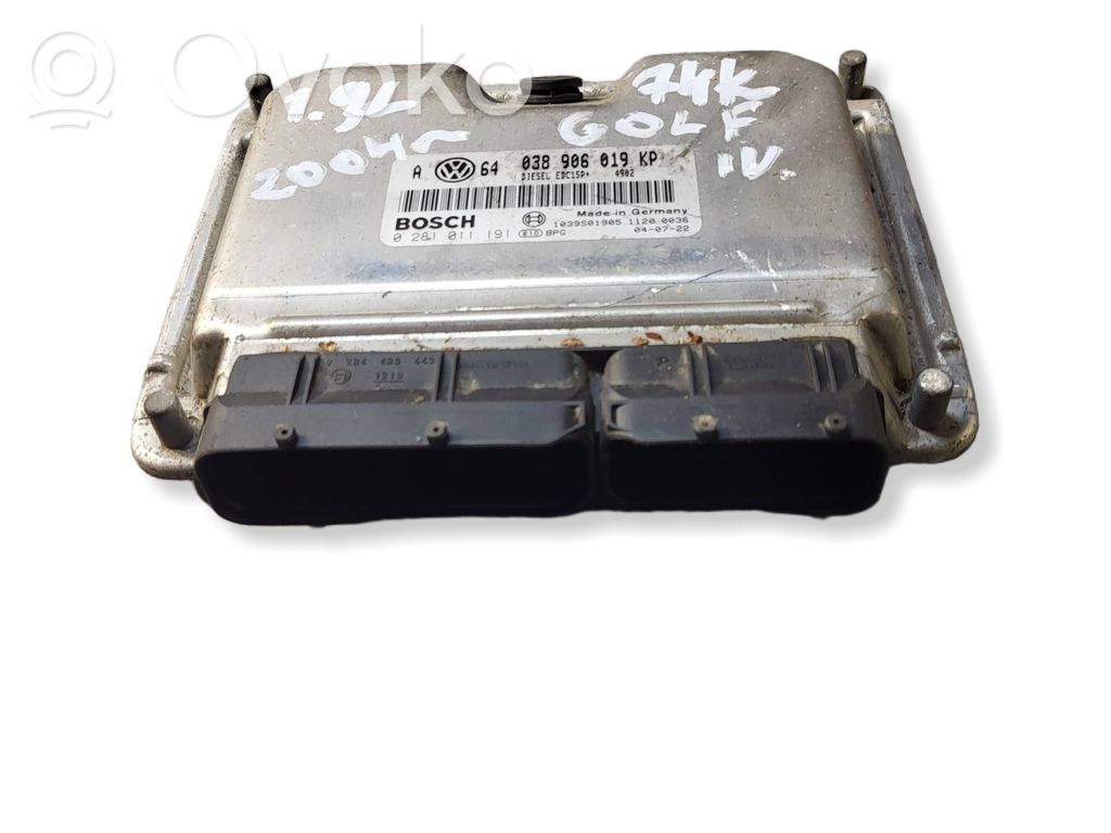 Engine control unit/module   038906019KP,1039S01905,0281011191