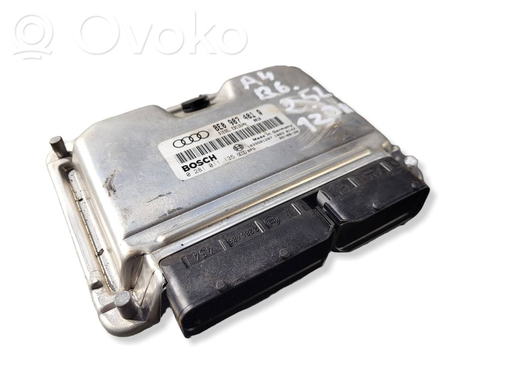 Engine control unit/module   8E0907401Q,0281011135,1039S01287
