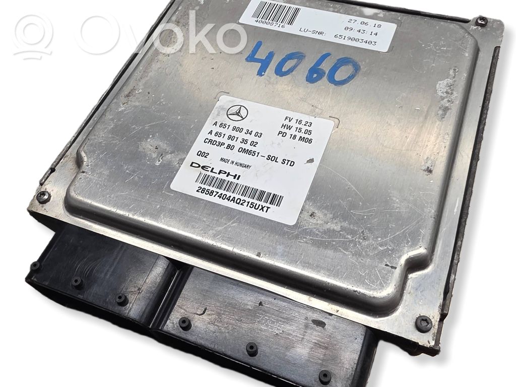 Mercedes-Benz Sprinter W906 Engine control unit/module 