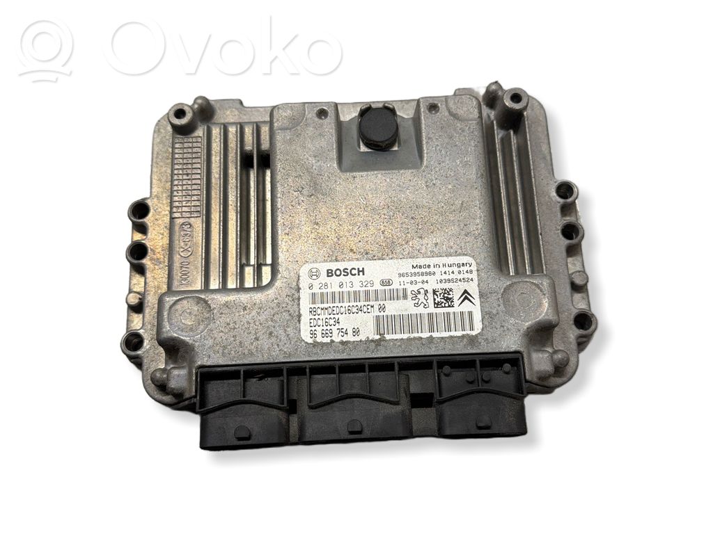 Engine control unit/module   0281013329,9666975480,9653958980
