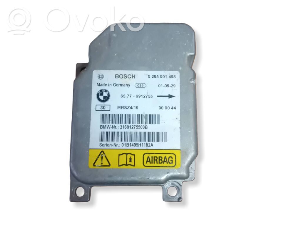 Airbag control unit/module   0285001458,6912755,31691275500B