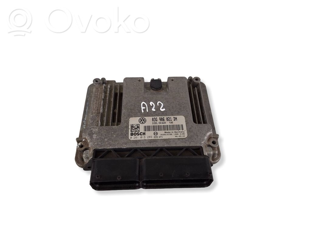 Volkswagen Golf V Engine control unit/module 
