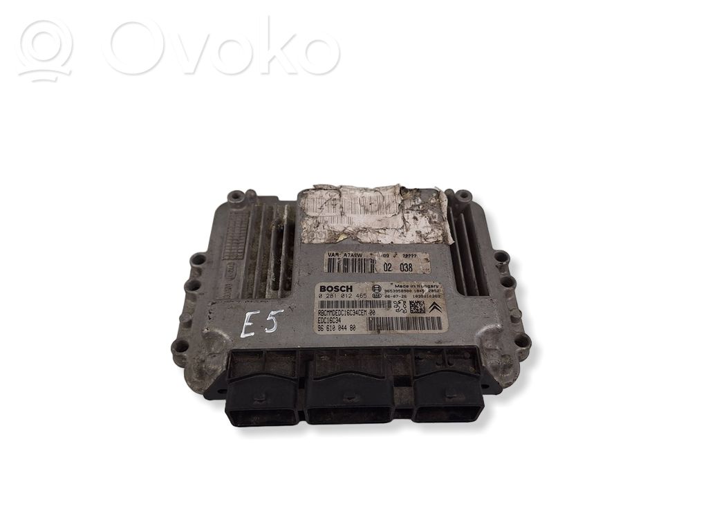 Peugeot 207 Engine control unit/module 