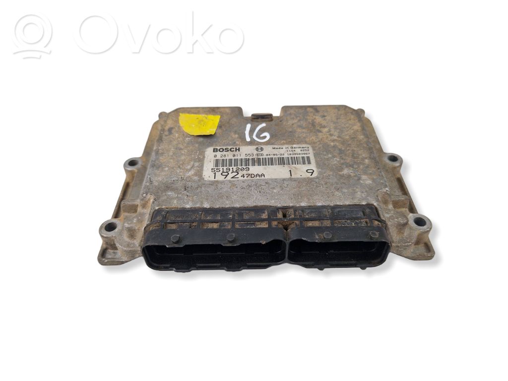 Fiat Stilo Engine control unit/module 
