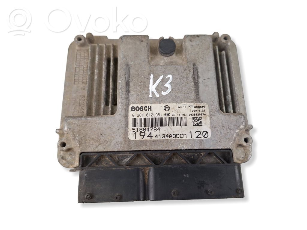 Engine control unit/module   51804784,0281012961