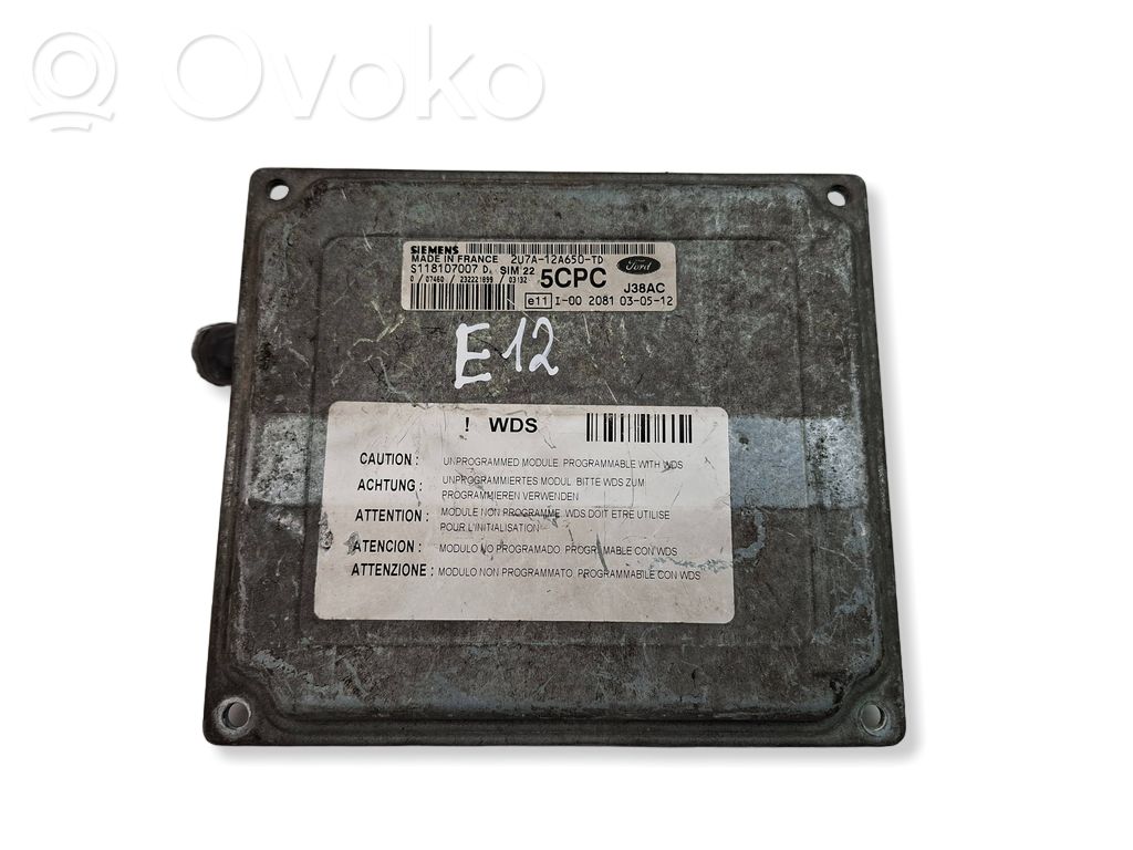 Ford Fiesta Calculateur moteur ECU 